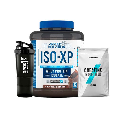 Pack ISO-XP 1.8kg Chocolate + Creatina 1kg MyProtein + SmartShaker