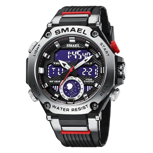 Reloj Deportivo SMAEL 8069 Metálico Plateado