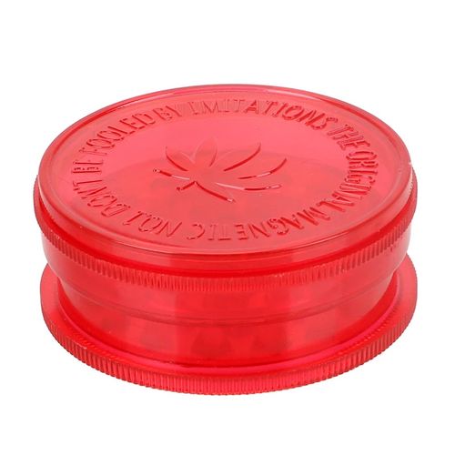 Grinder Acrílico Mini Moledor 60 mm 3 piezas Rojo