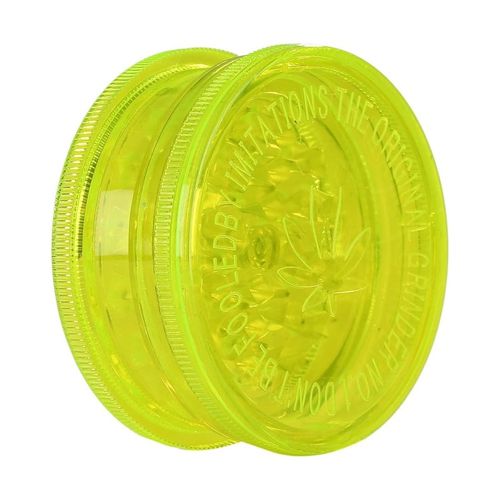 Grinder Acrílico Mini Moledor 60 mm 3 piezas Amarillo