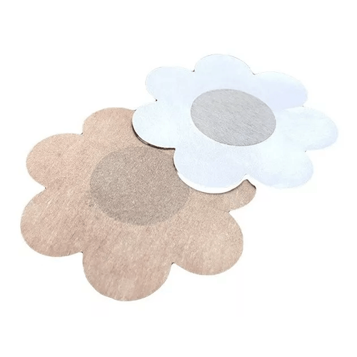 Cubre Pezon Descartable - Beige - Flor