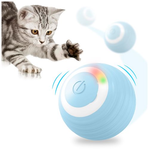 Pelota Inteligente Juguete Interactivo para Gatos Mascotas  Celeste MK7