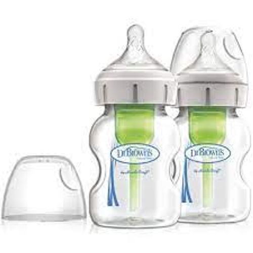 Set x2 unidades de Biberón de Vidrio Options+ Boca Ancha 5oz/ 150ml