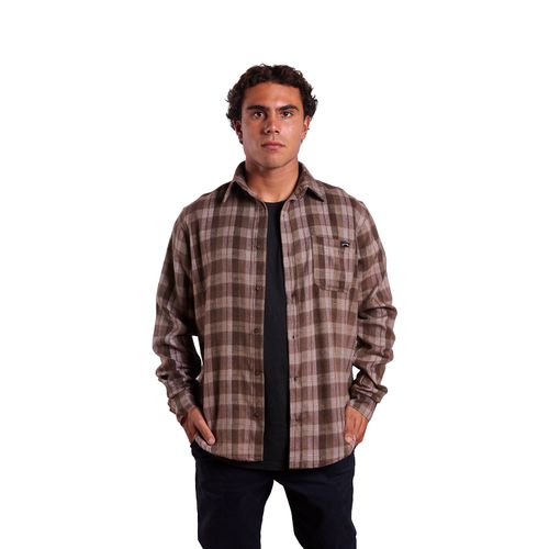 CAMISA BILLABONG COASTLINE MARRÓN PARA HOMBRE