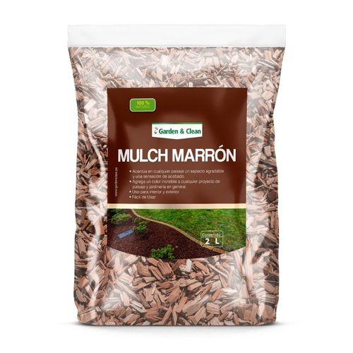 Mulch color Marrón 2 litros Garden Clean