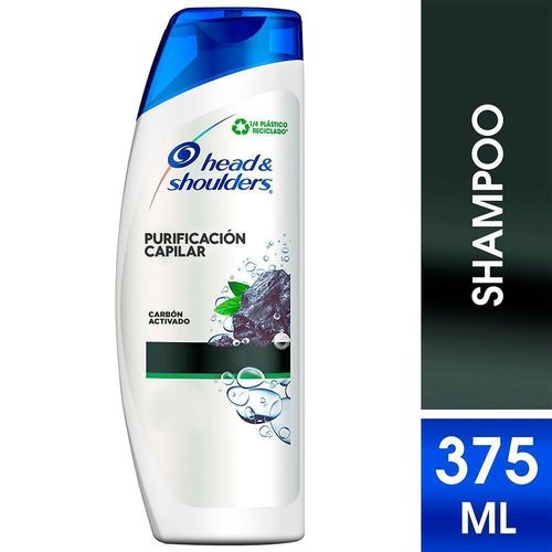 Shampoo Head & Shoulders Purificación Carbón Activado 375ml