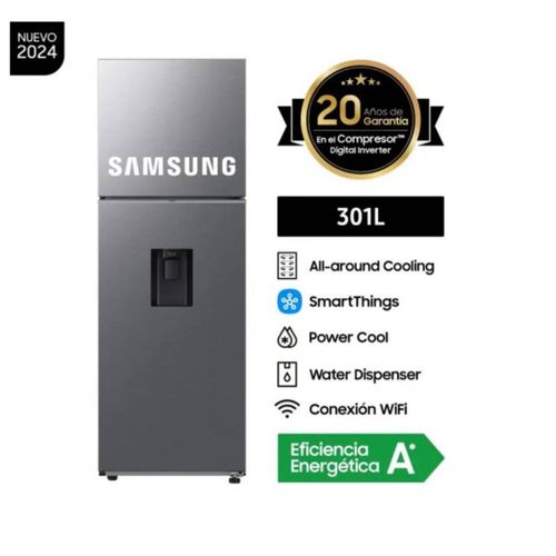 REFRIGERADORA TOP FREEZER SAMSUNG 301 LT RT31DG5220S9