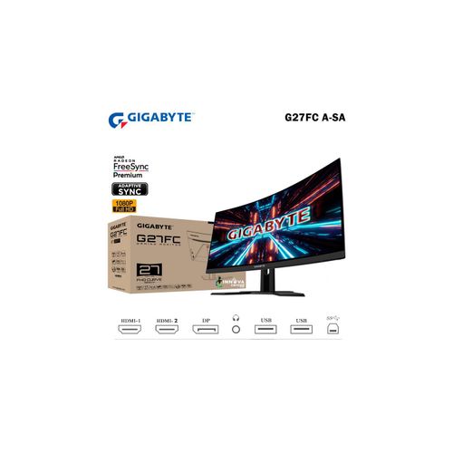 Monitor Gigabyte Gamer G27FC 27 Curvo, Full HD, 165HZ, 1ms, FreeSync