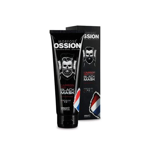 Mascarilla Negra Facial con Carbón Activo para Hombre Línea Premium Barbería 125ml OSSION