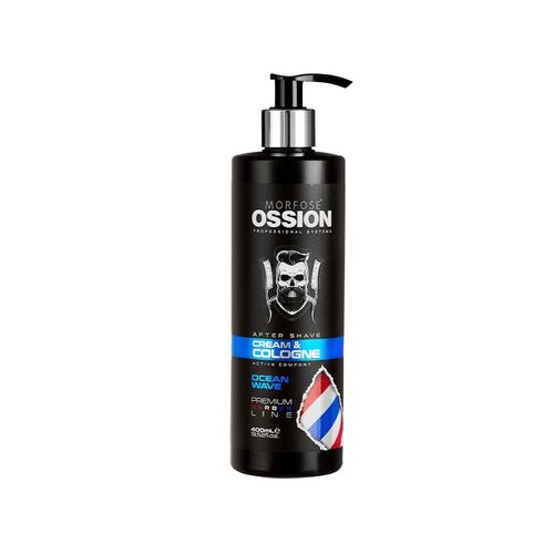 Crema&Colonia AfterShave "Ocean Wave" Línea Premium Barbería 400ml OSSION