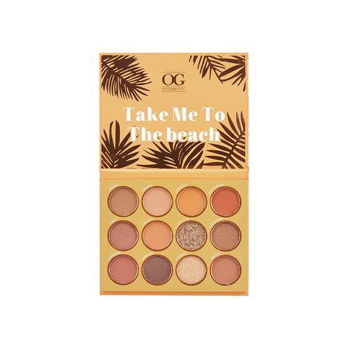 Paleta de Sombras Profesional "TAKE ME TO THE BEACH" 12 Tonos OG