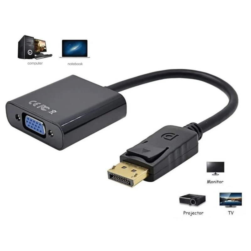 CABLE-ADAPTADOR-DISPLAY-PORT-DP--MACHO--A-VGA--HEMBRA--1080P