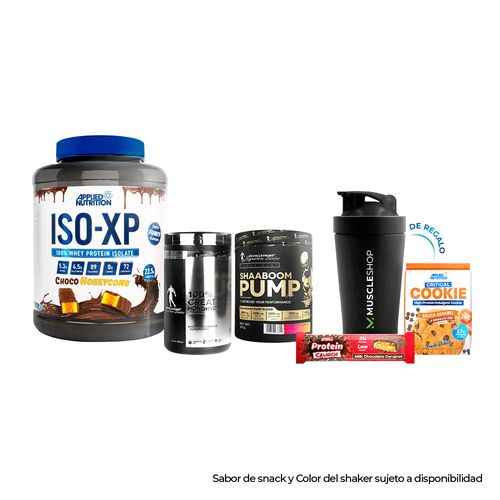 ISO-XP 1.8 kg. Choco Honeycomb + Creatina 500 gr. + Shaaboom Pump 385 gr.