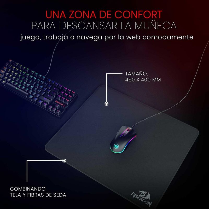 Redragon---Mousepad-Flick-L-P031-Tamaño--450-x-400-x-4-mm