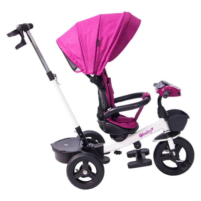 Triciclo-Ebaby-Guiador-ARIA-USB-Bluetooth-Fucsia