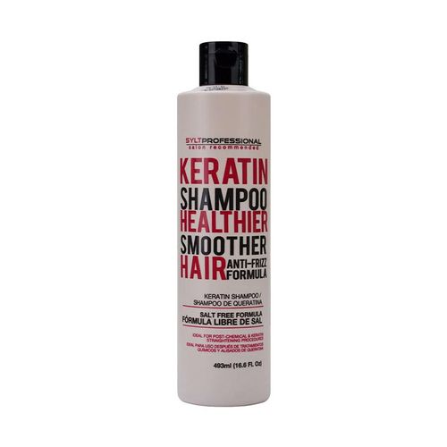 Shampoo de Keratina Post Alisado, Antifrizz y sin Sal 493ml SYLT Professional