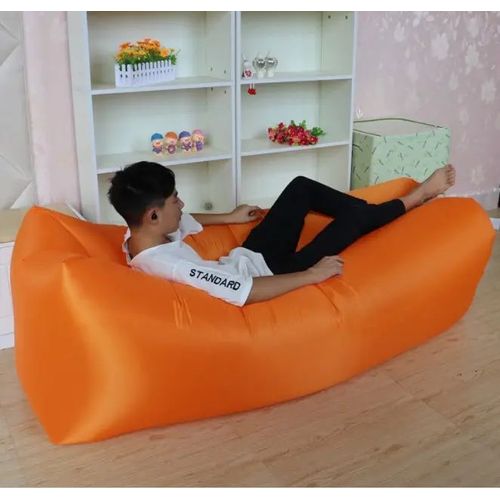 Makeway - Sofá inflable portátil 4202.22-Y77-ORA para acampar al aire libre - Naranja