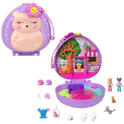 Set de Juego POLLY POCKET Estuche de Cafetería de Erizo Original Mattel