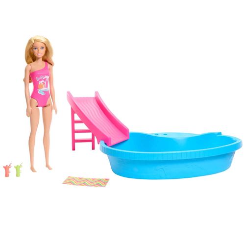 Set de Juego BARBIE Alberca Glam con Muñeca