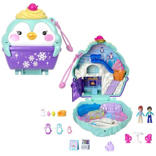 Set de Juego POLLY POCKET Estuche de Pingüino de Nieve