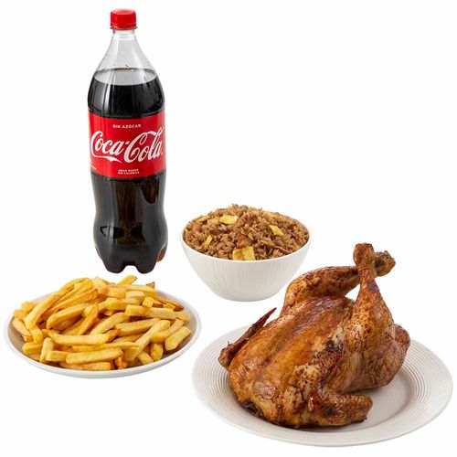 Combo Pollo Rostizado + Papas Fritas + Chicha + Chaufa + Gaseosa