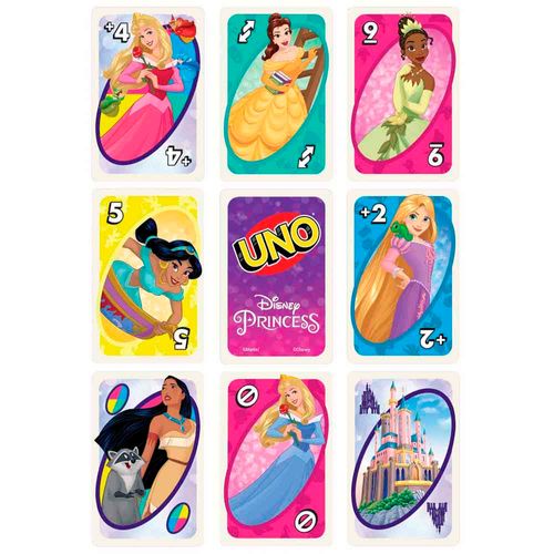 Juego de Cartas UNO DISNEY PRINCESA Bella Diversión 7+ años