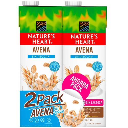 Bebida de Avena NATURES HEART Caja 946ml Paquete 2un