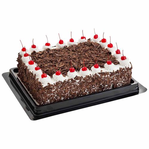 Torta Selva Negra Rectangular con Cerezas Empaque 1un