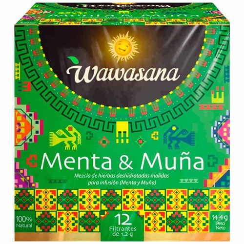 Infusión WAWASANA Menta y Muña Caja 12un