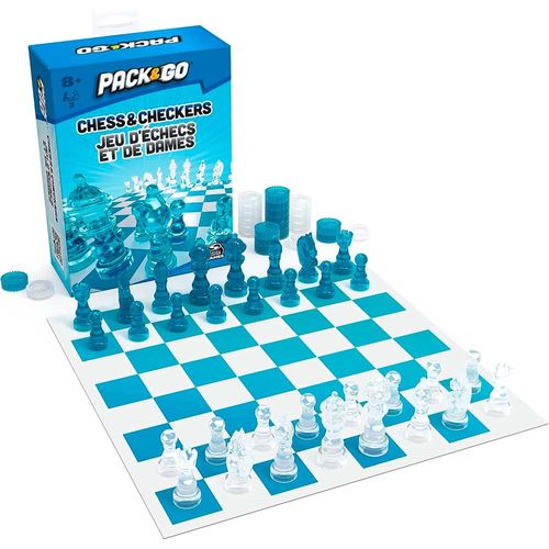 Juego de Mesa Clásico MASTER GAMES Ajedrez y Damas Spin 6065981