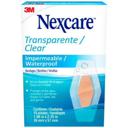 Bandita Impermeable Transparente NEXCARE 15un