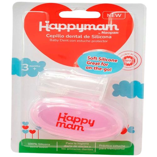 Cepillo Dental de Silicona NEOPAN Kid Baby Rosado 3M 1un