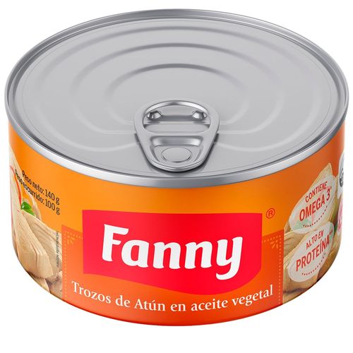 Trozos de Atún en Aceite Vegetal FANNY Lata 140g