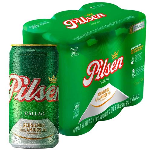 Cerveza PILSEN Callao Lata 269ml Paquete 6un