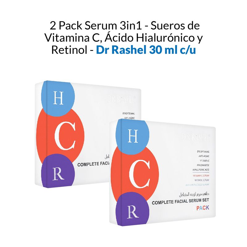 -2-Pack-Serum-3-en-1---Sueros-de-Vitamina-C-Acido-Hialuronico-y-Retinol---Dr-Rashel-30-ml-