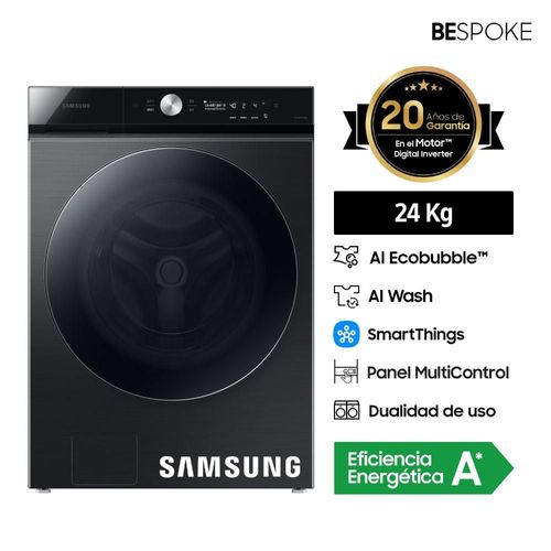 Lavadora Samsung BeSpoke Luxury Black WF24B9600KV/PE 24kg