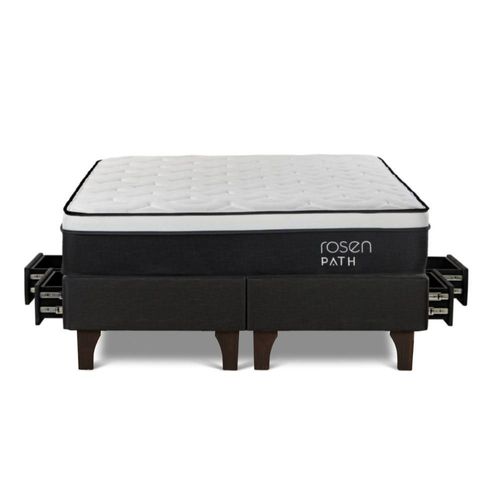 Cama con Cajones Path King Grafito