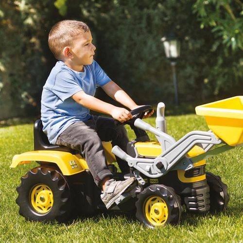 Tractor Para Niños Dolu Con Pedal Y Excavador