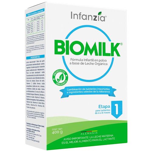 Fórmula Infantil en Polvo INFANZIA Biomilk Caja 400g