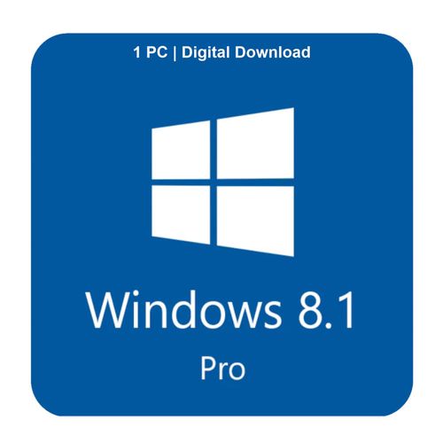 Licencia Digital Windows 8.1 Pro - 1 PC, indefinido