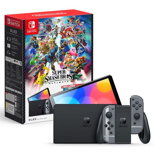 Consola Nintendo Switch Oled Edición Super Smash Bros Bundle +  3 meses membresía a Nintendo online