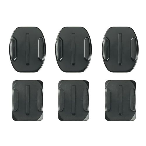Soportes adhesivos 3 soportes GoPro curvos + 3 planos adhesivos, de resistencia industrial