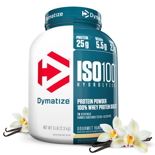 PROTEÍNA AISLADA ISO 100 5LB VAINILLA - DYMATIZE