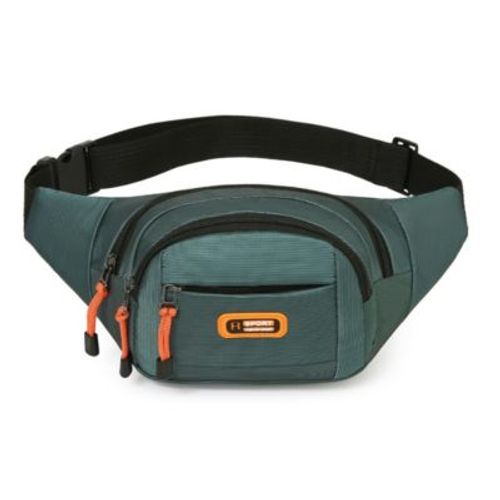 Riñonera Deportiva De 3 Bolsillos Para Hombre Mujer Canguro Verde