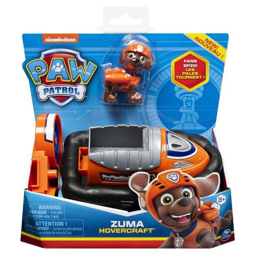 Paw Patrol Figura + Vehículo Coleccionable Zuma Básico