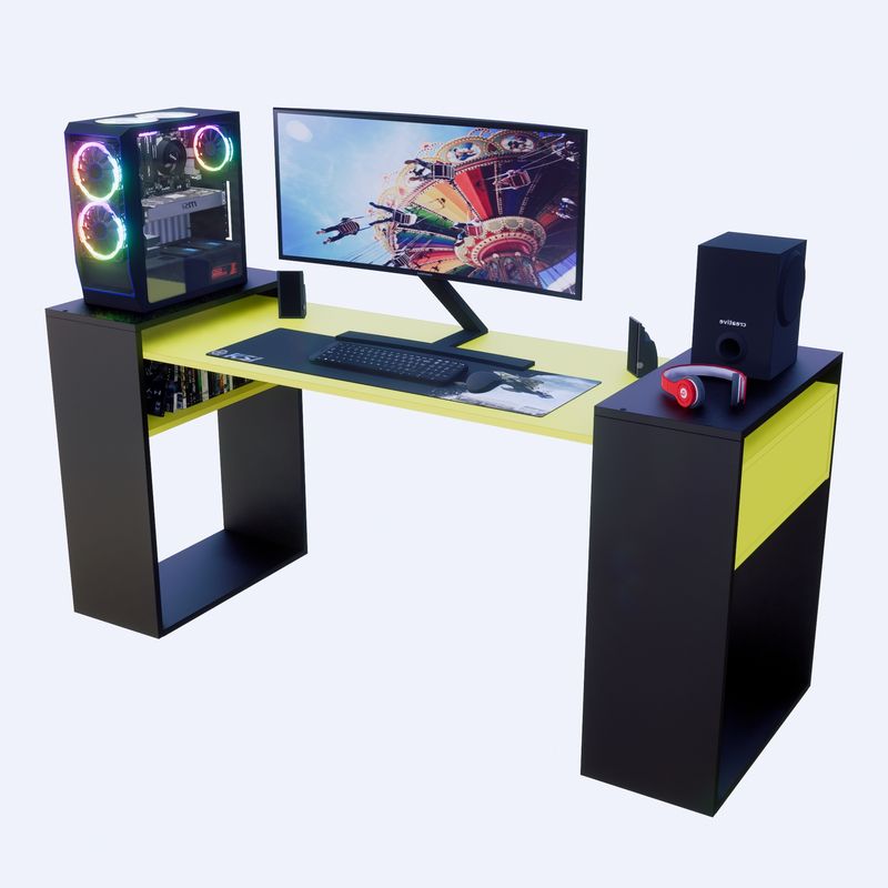 Escritorio-Gamer-NR-04-180cm-Movenda-Negro-con-Amarillo