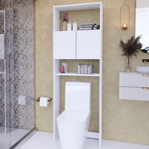 Organizador de Baño Valencia 182x63cm 2 Puertas Movenda Blanco