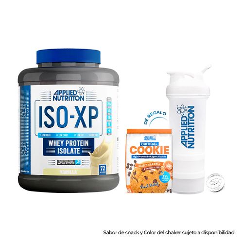 Proteína Aislada ISO-XP 1.8 kg. Vanilla + Critical Cookie + Shaker 450 ml.