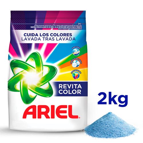 Detergente en Polvo Ariel Revitacolor Powered 2kg