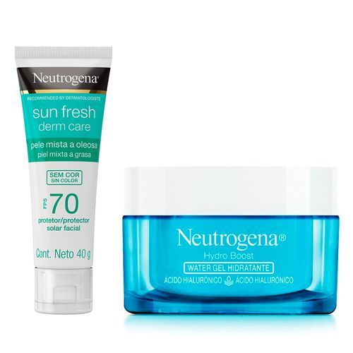 Combo Neutrogena HyB Gel 50gr + Protector Solar 70 Fps 40gr